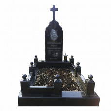 Пам'ятник для одного та гранітним хрестом № 74461