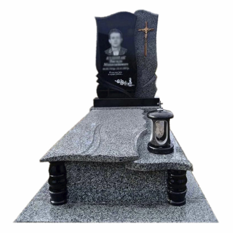 Пам'ятник для одного та гранітними надгробками № 18332