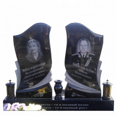 Пам'ятник для двох з гарними словами на тумбі № 56284