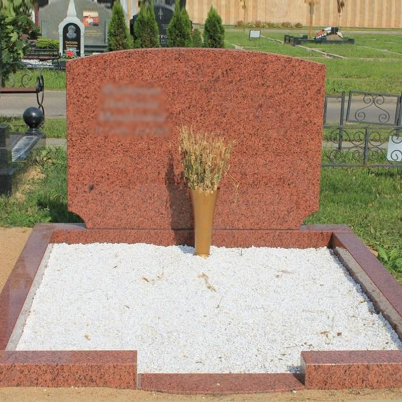 Пам'ятники на двох з написами з червоного граніту № 55725