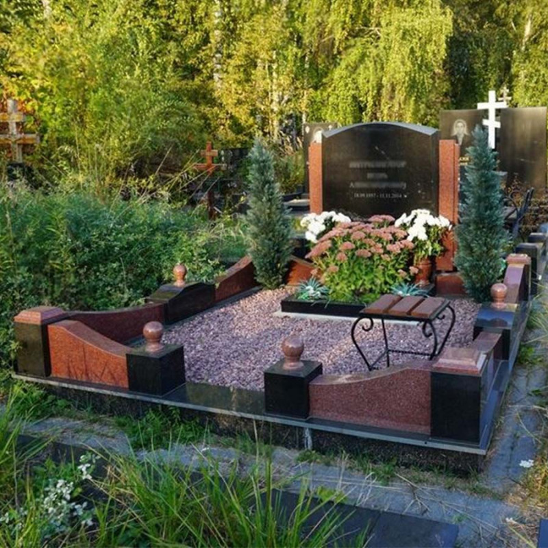Гранітний комплекс на кладовище на одного з туями № 95472