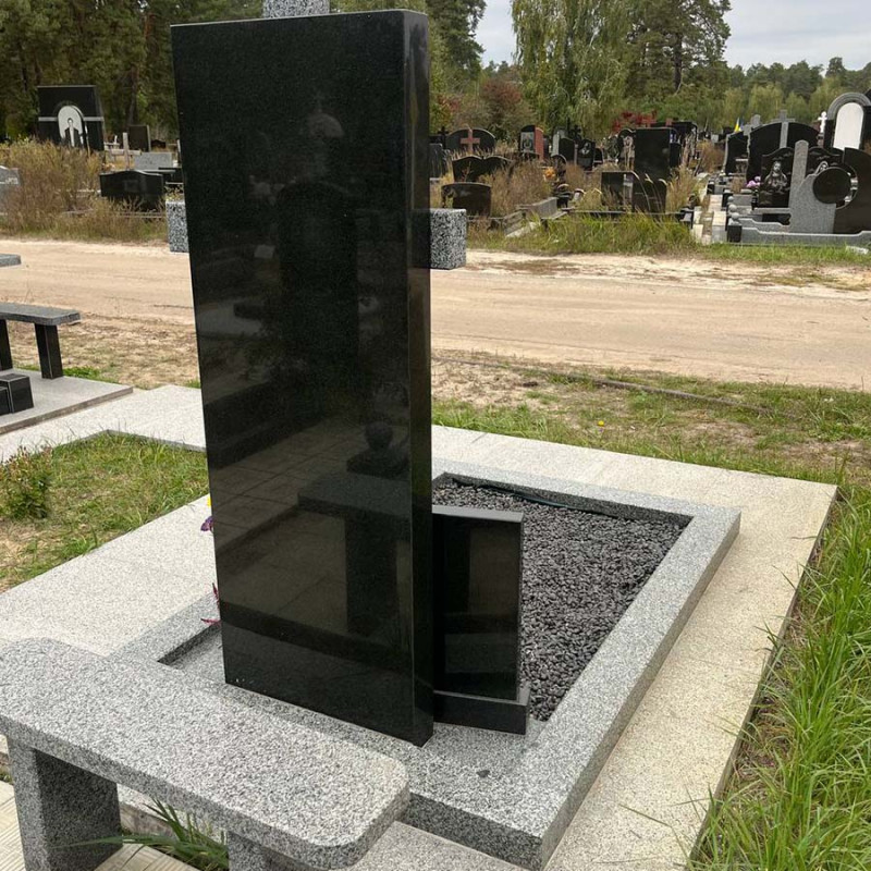 Пам'ятник хрест з додатковим портретом на арці № 90322