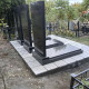 Три пам'ятника на кладовище з надписами № 36261