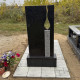 Пам'ятник свічка з фотосклом 30-40 см на могилу № 51548