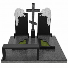 Пам'ятник для двох з ангелами на могилу № 55614 ПК