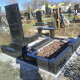 Пам'ятник одинарний на подвійній могилі з лавкою на кладовище № 90431