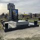 Меморіальний гранітний комплекс військовому з козацьким хрестом на могилу № 99240 ПК