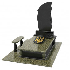 Пам'ятник захиснику України з тризубом на квітнику № 429238