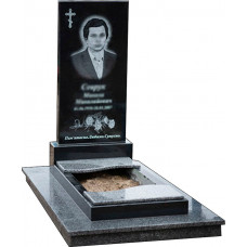 Пам'ятник з гравірованим портретом для мужчини № 405357