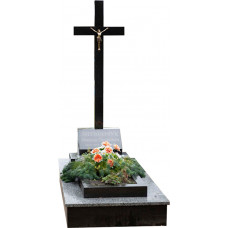 Пам'ятник баян з надписом та гранітним хрестом № 816365