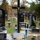 Пам'ятник баян з надписом та гранітним хрестом № 816365