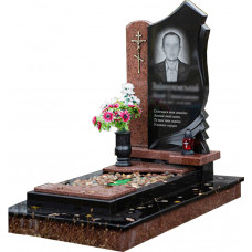Сучасний пам'ятник для чоловіка на красивій підставці № 509638