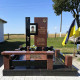 Пам'ятник загиблому воїну з портретом на фотосклі № 22096