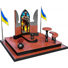Пам'ятник з крилами для воїна на могилу № 282218