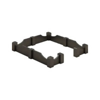 Гранітна ограда чорного кольору 200-200 см № 95521