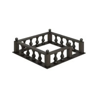 Елітний гранітний цоколь із точеними ножками 200-120 см № 79897